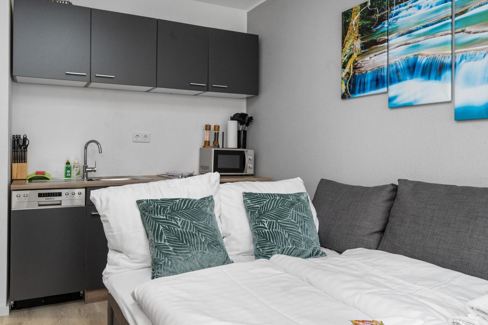Messe, Monteure, Budget - Einfache Komfortable 2 Personen Wohnung Дуйсбург Екстер'єр фото