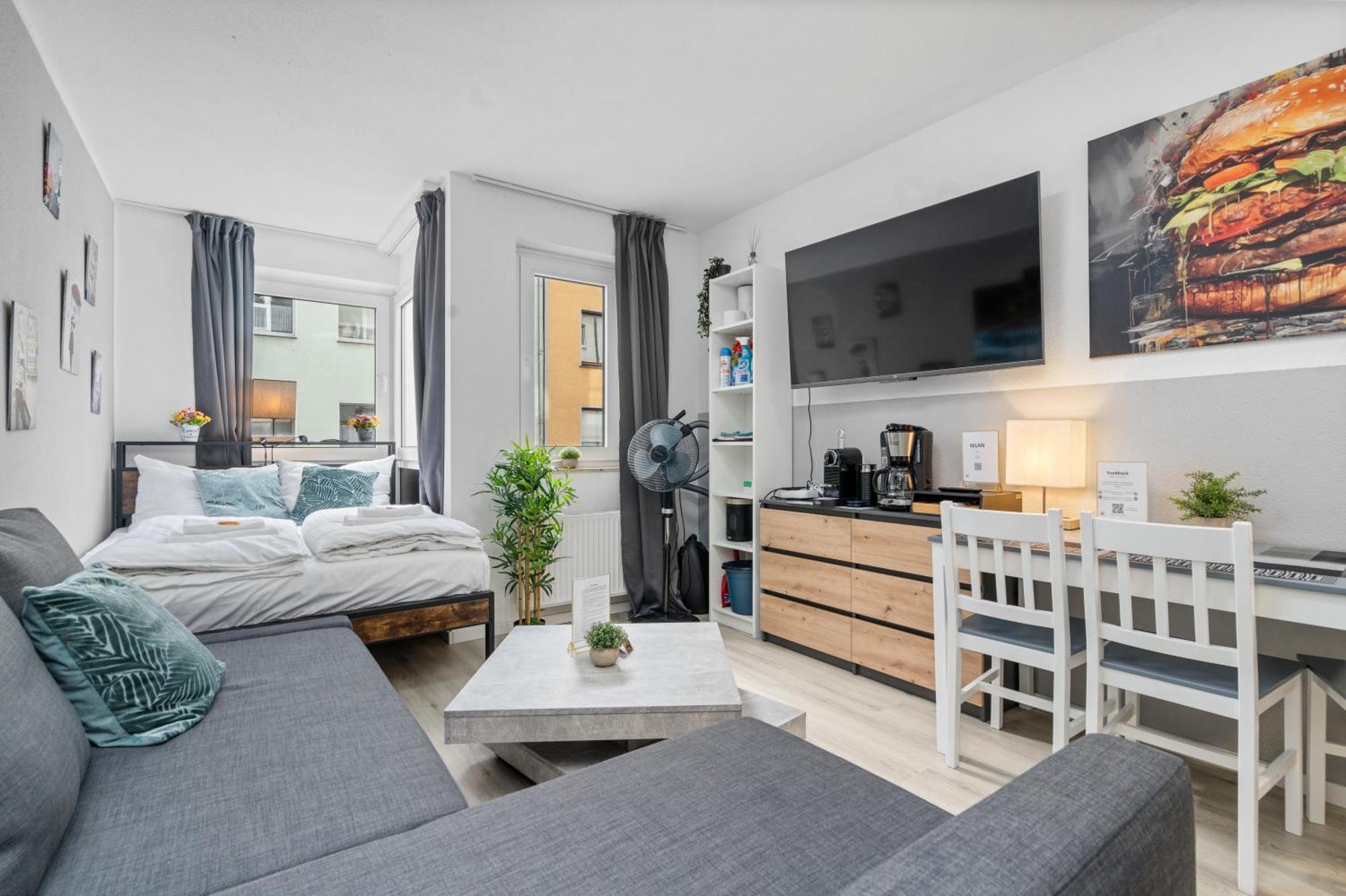 Messe, Monteure, Budget - Einfache Komfortable 2 Personen Wohnung Дуйсбург Екстер'єр фото